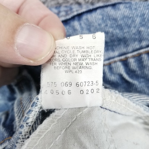 VTG 506 Levis Jeans Mens 38x30 Blue Straight Orange Tab 80s Made in USA Faded - Picture 6 of 14